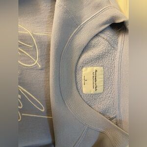 Abercrombie & Fitch light blue crewneck